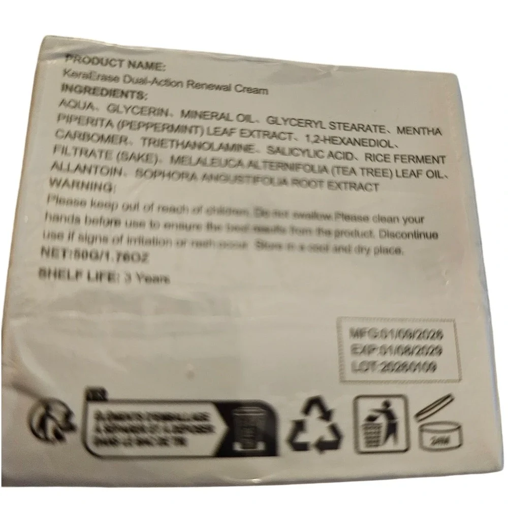 KeraErase Dual Action Black Rice Renewal Cream‎ 50g Salicylic Acid Exfoliating